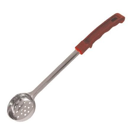 WINCO 2 oz Red Perforated Portion Spoon FPP-2
